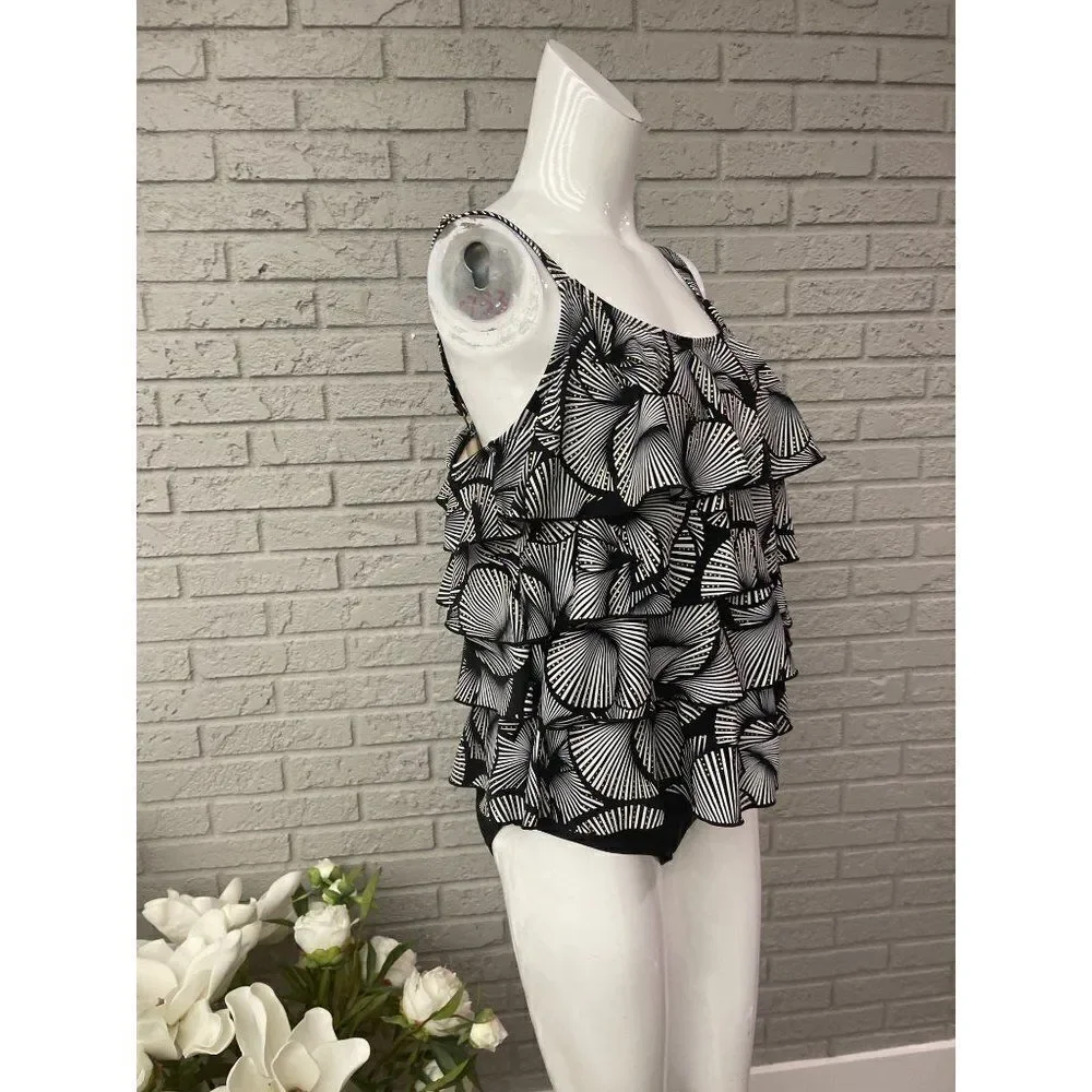 Ceeb Layered One Piece Swimsuit Size 18